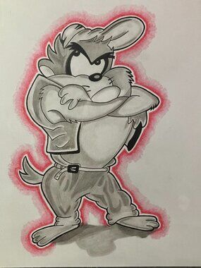 Tasmanian Devil (Framed)